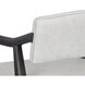 Keagan Saloon Light Grey Leather Lounge Chair